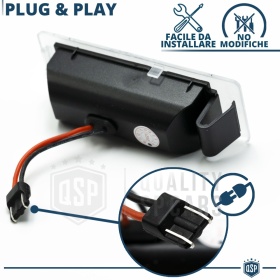 2 Luci Targa LED CANbus per OPEL Mokka A |  Placchette Led Complete Luce BIANCA CANbus NO Errori