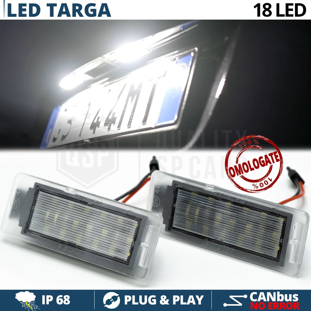 2 Éclairage Plaque d' Immatriculation LED pour Opel INSIGNIA A Sports Tourer (13-17) | CANbus Lumière Blanche