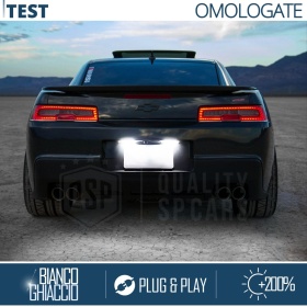 2 LED License Plate Lights for CHEVROLET Camaro 5 FACELIFT | CANbus Error FREE | Ice White Light 6500K