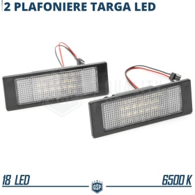 2x Plafonnieres Led Éclairage Plaque Immatriculation pour BMW Série 1 F20 15-18, Canbus, 24 LED 6.500K Blanc Pure, Installation Facile