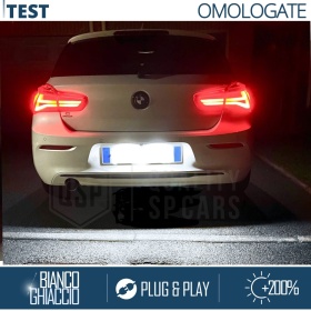 2x Plafonnieres Led Éclairage Plaque Immatriculation pour BMW Série 1 F20 15-18, Canbus, 24 LED 6.500K Blanc Pure, Installation Facile