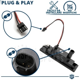 2x Plafonnieres Led Éclairage Plaque Immatriculation pour BMW Série 1 F20 15-18, Canbus, 24 LED 6.500K Blanc Pure, Installation Facile