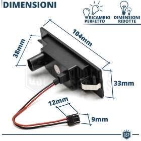 2x Plafonnieres Led Éclairage Plaque Immatriculation pour BMW Série 1 F20 15-18, Canbus, 24 LED 6.500K Blanc Pure, Installation Facile