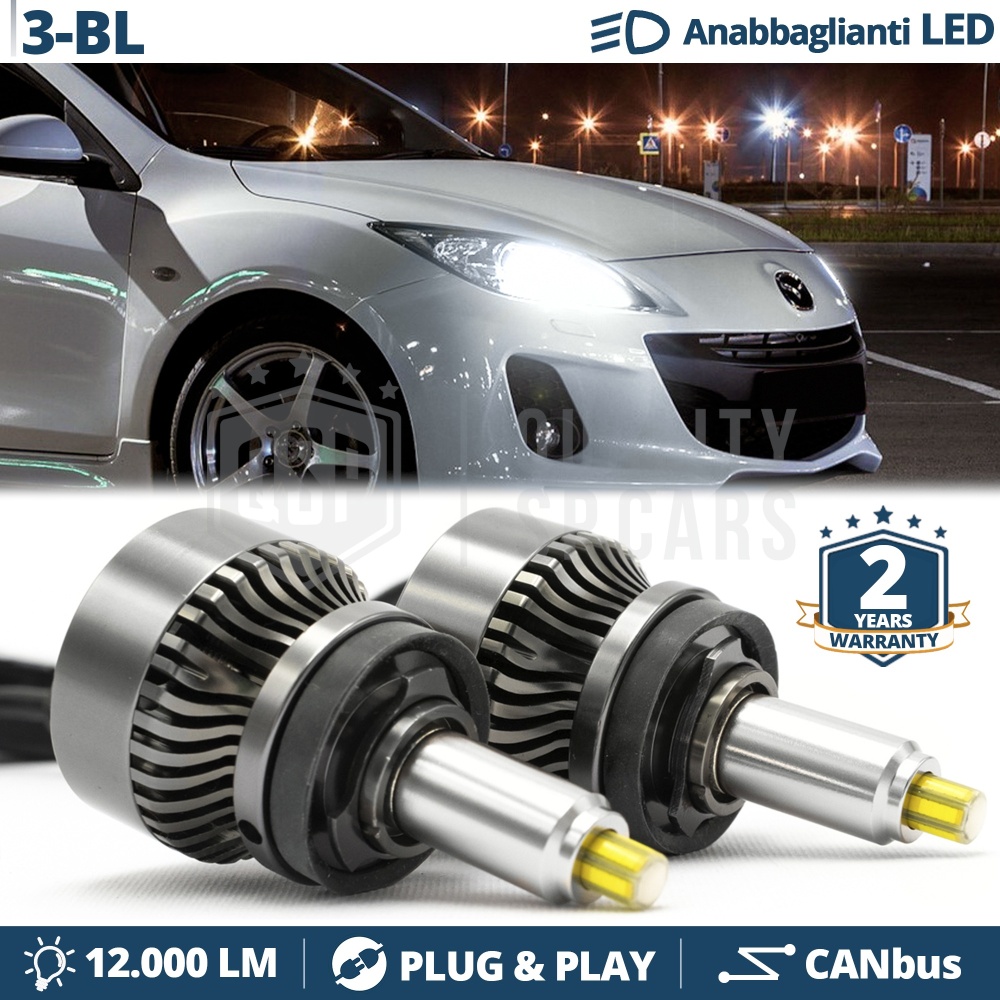 Kit LED H11 para MAZDA 3 BL Luces de Cruce Bombillas LED CANbus | 6500K 12000LM