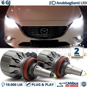Kit LED H11 para MAZDA 6 GJ Luces de Cruce | Bombillas LED CANbus Blanco Frío | 6000K 19000LM