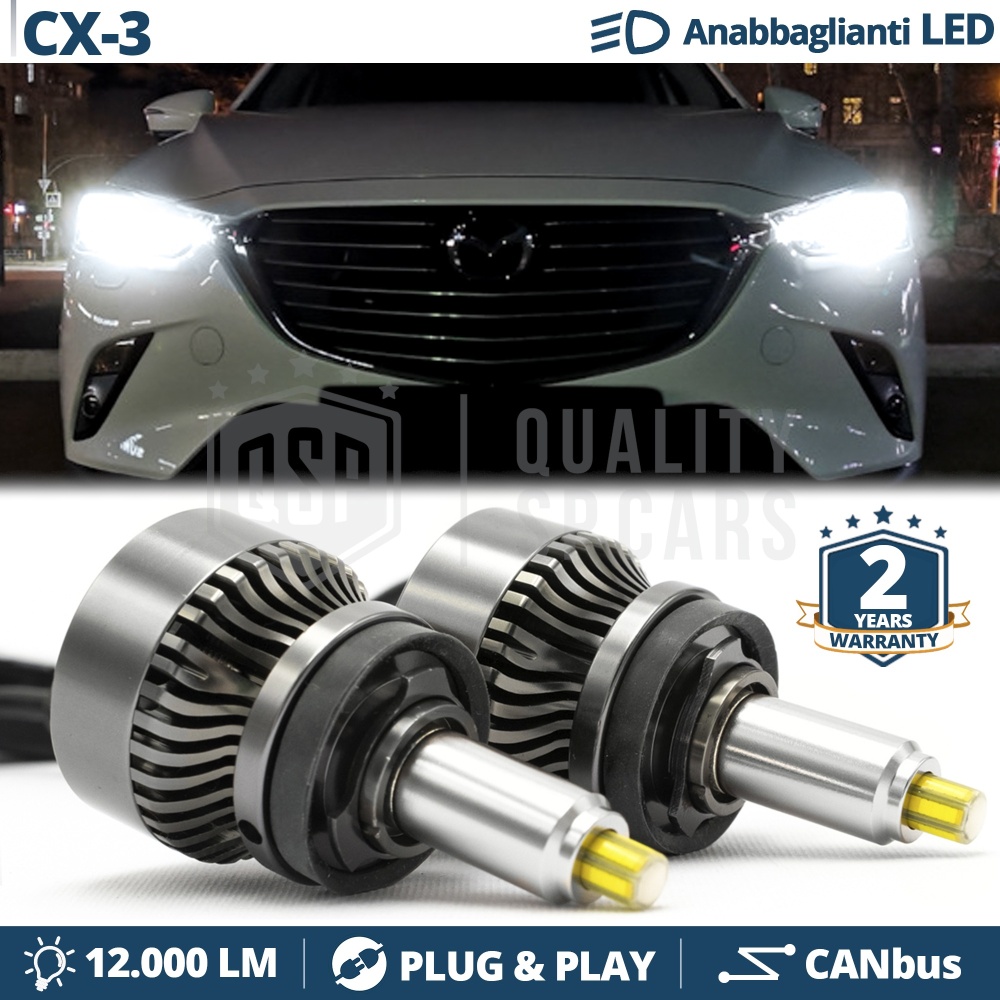 Kit LED H11 para MAZDA CX-3 Luces de Cruce Bombillas LED CANbus | 6500K 12000LM
