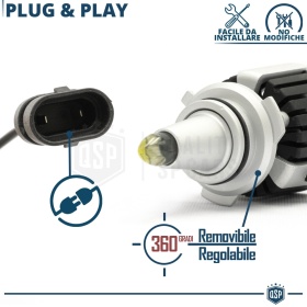 Kit Bombillas LED HB4 Para MAZDA MX-5 2 01-05 Luces de Cruce CANBUS | Luz Blanca 6500K 55W