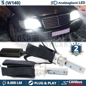 Kit LED H1 para MERCEDES CLASE S W140 91-94 Luces de Cruce CANbus | Bombillas LED 6500K 8000LM
