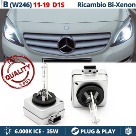 2x Bombillas Bi-Xenon D1S de Repuesto para Mercedes CLASE B W246 Luz 6.000K Blanco Frio Lámparas 35W