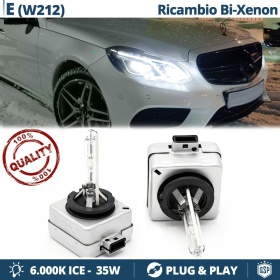 2x Bombillas Bi-Xenon D1S de Repuesto para MERCEDES CLASE E W212 13-16 Luz 6.000K Blanco Frio Lámparas 35W
