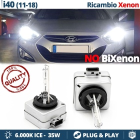 2x Bombillas Xenon D1S de Repuesto para HYUNDAI i40 Luz 6.000K Blanco Frio Lámpara 35W