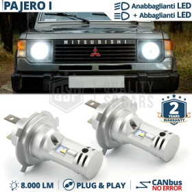 Kit Led H4 para MITSUBISHI PAJERO 1 Luces de Cruce + Carretera 6500k | Plug & Play CANbus