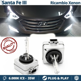2x Bombillas Xenon D3S de Repuesto para HYUNDAI SANTA FE 3 Luz 6.000K Blanco Frio Lámpara 35W 2x Bombillas Xenon D3S de Repuesto para HYUNDAI SANTA FE 3 Luz 6.000K Blanco Frio Lámpara 35W