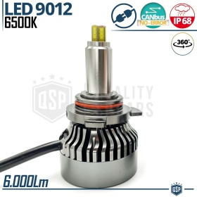 1 Bombilla LED 9012 CANbus | Luz Blanca Potente 6000LM  | Conversión de HALÓGENA 9012 a LED | Plug & Play