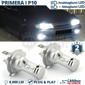 Kit Led H4 para NISSAN PRIMERA 1 P10 Luces de Cruce + Carretera 6500K 8000LM | Plug & Play CANbus