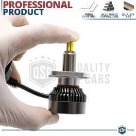 1 FULL LED H19 Bulb CANbus | Powerful White Light 6000LM | Plug & Play HALOGEN Conversion