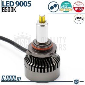 1 Bombilla LED 9005 CANbus | Luz Blanca Potente 6000LM  | Conversión de HALÓGENA 9005 a LED | Plug & Play