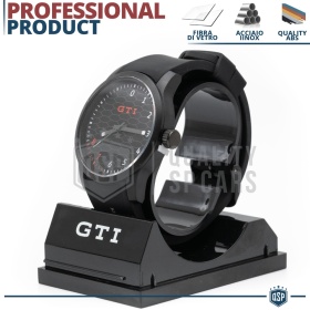 Reloj de Pulsera VW GTI Logo Original con Coordenadas GPS en la Correa | Idea de Regalo Volkswagen
