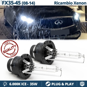 2x Bombillas Xenon D2S de Repuesto para INFINITI FX35/50/30d Luz 6.000K Blanco Frio Lámpara 35W