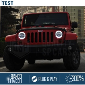 2 Faros Delanteros LED 7" para JEEP WRANGLER JK | Faros Led King Kong 6500K Luz Blanca Potente