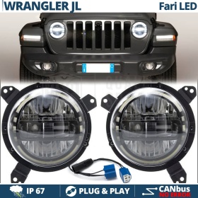 2 Faros Delanteros LED 7" para JEEP WRANGLER JL | Faros Led King Kong 6500K Luz Blanca Potente