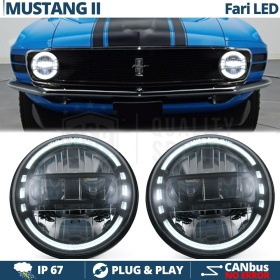 2 Faros Delanteros LED 7" para FORD MUSTANG 2 | Faros Led King Kong 6500K Luz Blanca Potente