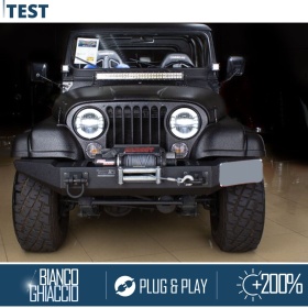 2 Faros Delanteros LED 7" para JEEP CJ | Faros Led King Kong 6500K Luz Blanca Potente
