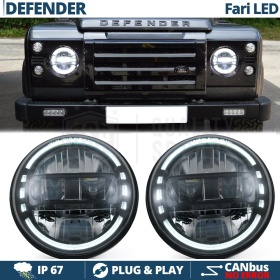 2 Faros Delanteros LED 7" para LAND ROVER DEFENDER | Faros Led King Kong 6500K Luz Blanca Potente