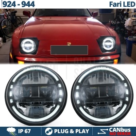 2 Faros Delanteros LED 7" para PORSCHE 924-944 | Faros Led King Kong 6500K Luz Blanca Potente