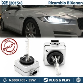 2x Bombillas Bi-Xenon D3S de Repuesto para JAGUAR XE Luz 6.000K Blanco Frio Lámpara 35W