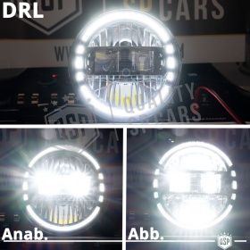 2 Full LED 7" Inches Headlights for VOLKSWAGEN GOLF MK1 | King Kong Led Headlights 6500K Ice White Light