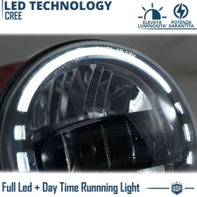2 Full LED 7" Inches Headlights for VOLKSWAGEN GOLF MK1 | King Kong Led Headlights 6500K Ice White Light