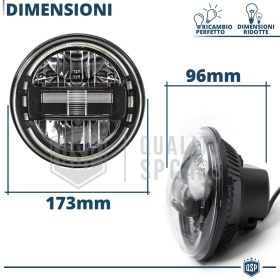 2 Full LED 7" Inches Headlights for VOLKSWAGEN GOLF MK1 | King Kong Led Headlights 6500K Ice White Light