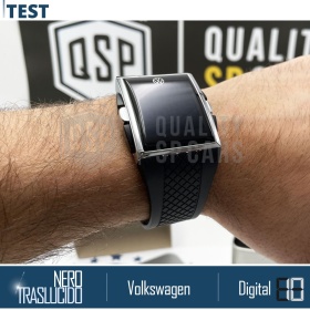 ORIGINAL Volkswagen Reloj de Pulsera DIGITAL Logo VW Blanco con Caja de Metal Idea de Regalo