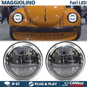 2 Faros Delanteros LED 7" para VW ESCARABAJO | Faros Led King Kong 6500K Luz Blanca Potente