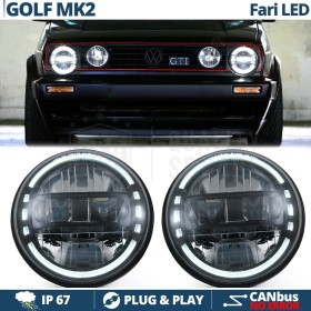 2 Faros Delanteros LED 7" para VOLKSWAGEN GOLF MK2 | Faros Led King Kong 6500K Luz Blanca Potente
