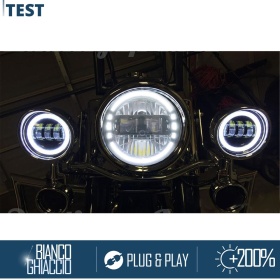 1 Faro Delantero LED 7" para HARLEY DAVIDSON Bobber, Sportster, Dyna | Faros Led King Kong 6500K Luz Blanca Potente