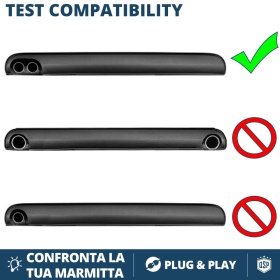 2 pcs EXHAUST TIPS for AUDI A3 8V 12-16 Chromed Stainless STEEL | PLUG & PLAY Installation