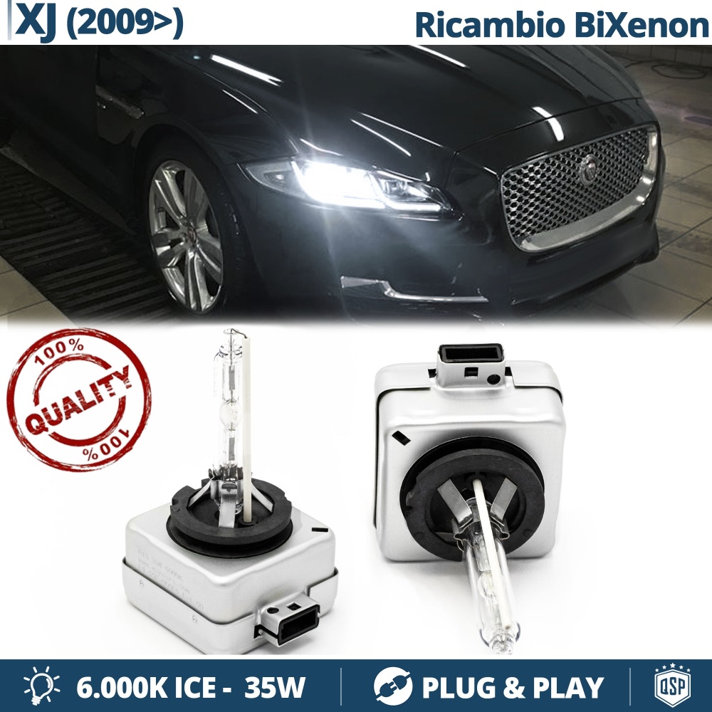 2x D3S Bi-Xenon Replacement Bulbs for JAGUAR XJ (X351) HID 6.000K White Ice 35W 2x D3S Bi-Xenon Replacement Bulbs for JAGUAR XJ (X351) HID 6.000K White Ice 35W