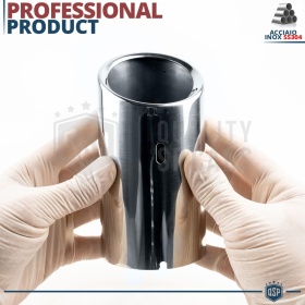 2 pcs EXHAUST TIPS for AUDI A3 8V 12-16 Chromed Stainless STEEL | PLUG & PLAY Installation