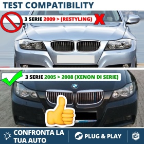 ANGEL EYES LED Para BMW SERIE 3 E90 E91 (05-08) CON XENON | Luz Blanca 40W | CANbus NO ERROR