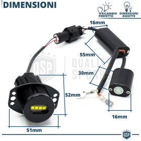 ANGEL EYES LED Para BMW SERIE 3 E90 E91 (05-08) CON XENON | Luz Blanca 40W | CANbus NO ERROR