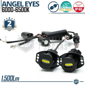 ANGEL EYES LED Para BMW SERIE 3 E90 E91 (05-08) CON XENON | Luz Blanca 40W | CANbus NO ERROR
