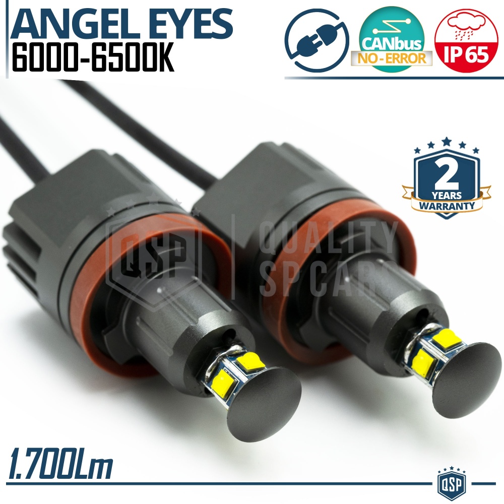 ANGEL EYES LED H8 Para BMW | Luces de Posición Blancas 40W CANbus NO ERROR