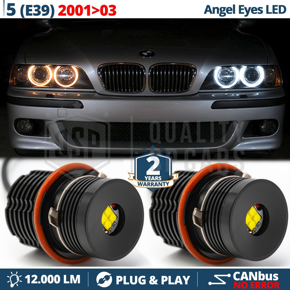 ANGEL EYES LED Para BMW SERIE 5 E39 DESDE 2001 | Luces de Posición Blancas 32W CANbus NO ERROR