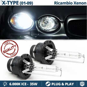 2x Bombillas Xenon D2S de Repuesto para JAGUAR X-TYPE Luz 6.000K Blanco Frio Lámpara 35W
