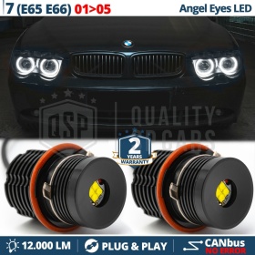 ANGEL EYES LED Para BMW SERIE 7 E65 E66 HASTA 2005 | Luces de Posición Blancas 32W CANbus NO ERROR