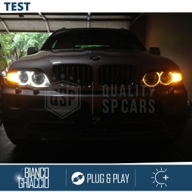 ANGEL EYES LED Para BMW X5 E53 de 2000 CON xenón | Luces de Posición Blancas 32W CANbus