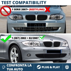 ANGEL EYES LED Para BMW SERIE 1 E87 HASTA 2007 | Luces de Posición Blancas 80W CANbus NO ERROR