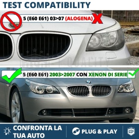 LED ANGEL EYES For BMW 5 SERIES E60 E61 TO 2007 With Xenon | White Parking Lights 80W CANbus